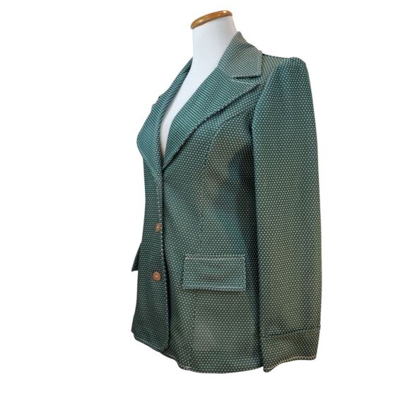 Green Polka Dot Women's Jacket - Picture 13 of 16